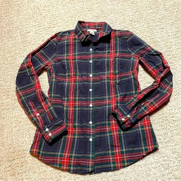 J. Crew button down plaid shirt - Picture 1 of 3